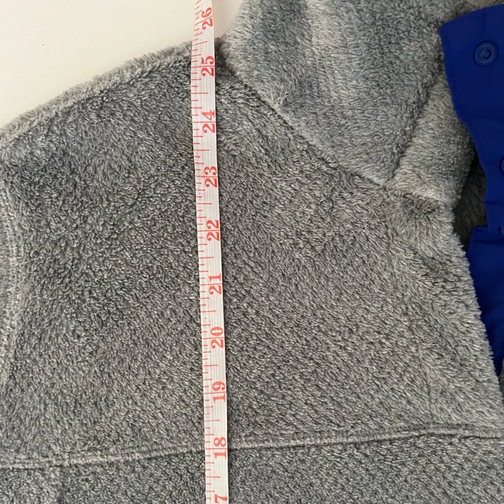 Patagonia Re-Tool Snap-T Polartec Pullover‎ Gray with Blue Ladies Large Outdoors - Picture 10 of 12